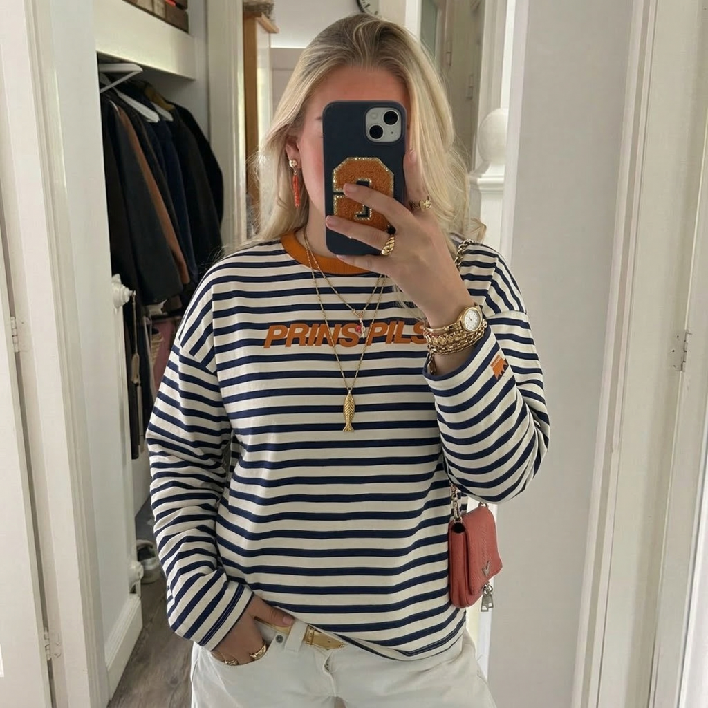 Striped Longsleeve - Blauw